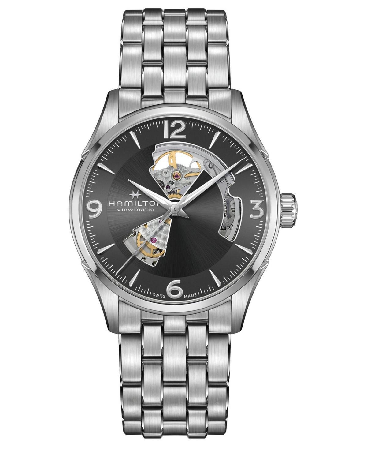 Hamilton Mens Swiss Automatic Jazzmaster Stainless Steel Bracelet Watch 42mm - Stainless Steel Product Image