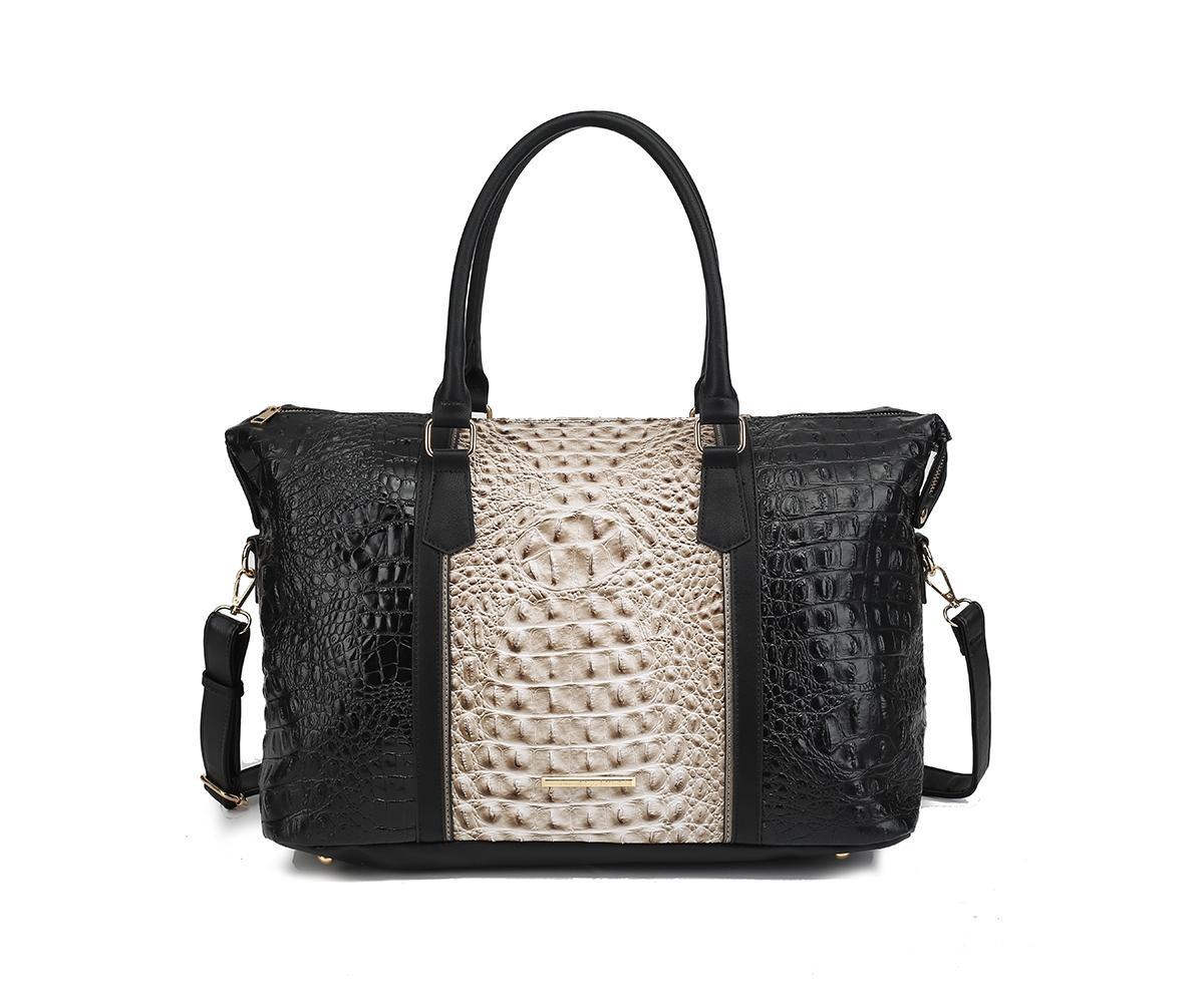 Mkf Collection Raven Croco-Embossed Women s Duffle Bag by Mia K. Product Image