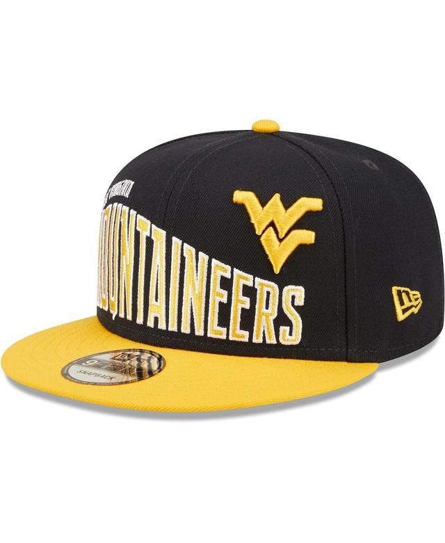 Mens New Era Navy West Virginia Mountaineers Two-Tone Vintage-Like Wave 9FIFTY Snapback Hat Product Image