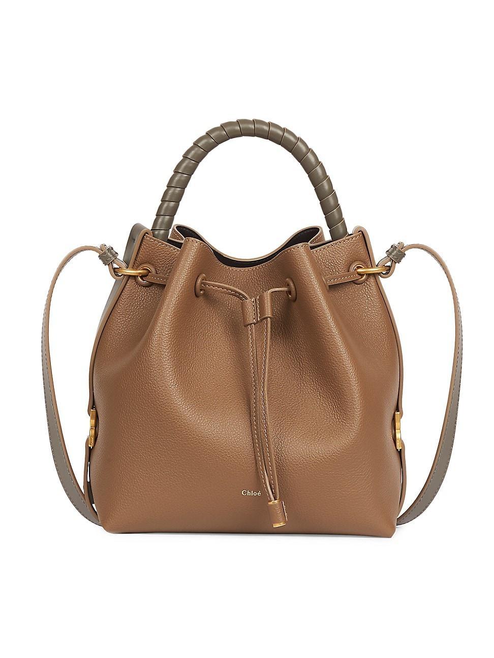 Womens Marcie Leather Bucket Bag Product Image