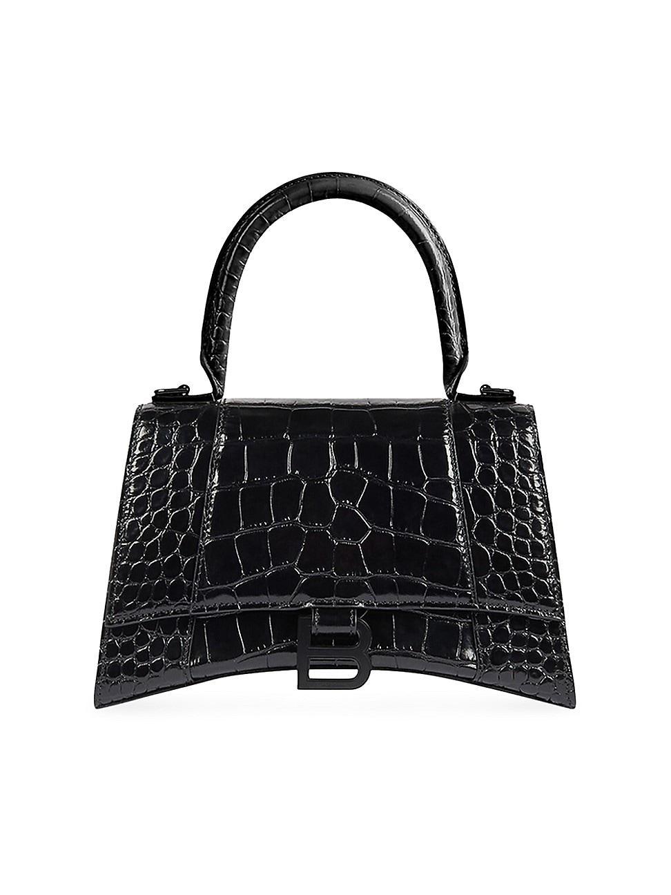 Womens Hourglass XS Handbag Crocodile Embossed Product Image