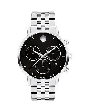 Men's Movado MuseumÂ® Classic Two-Tone PVD Chronograph Watch with Black Dial and Date Window (Model: 0607777) Product Image