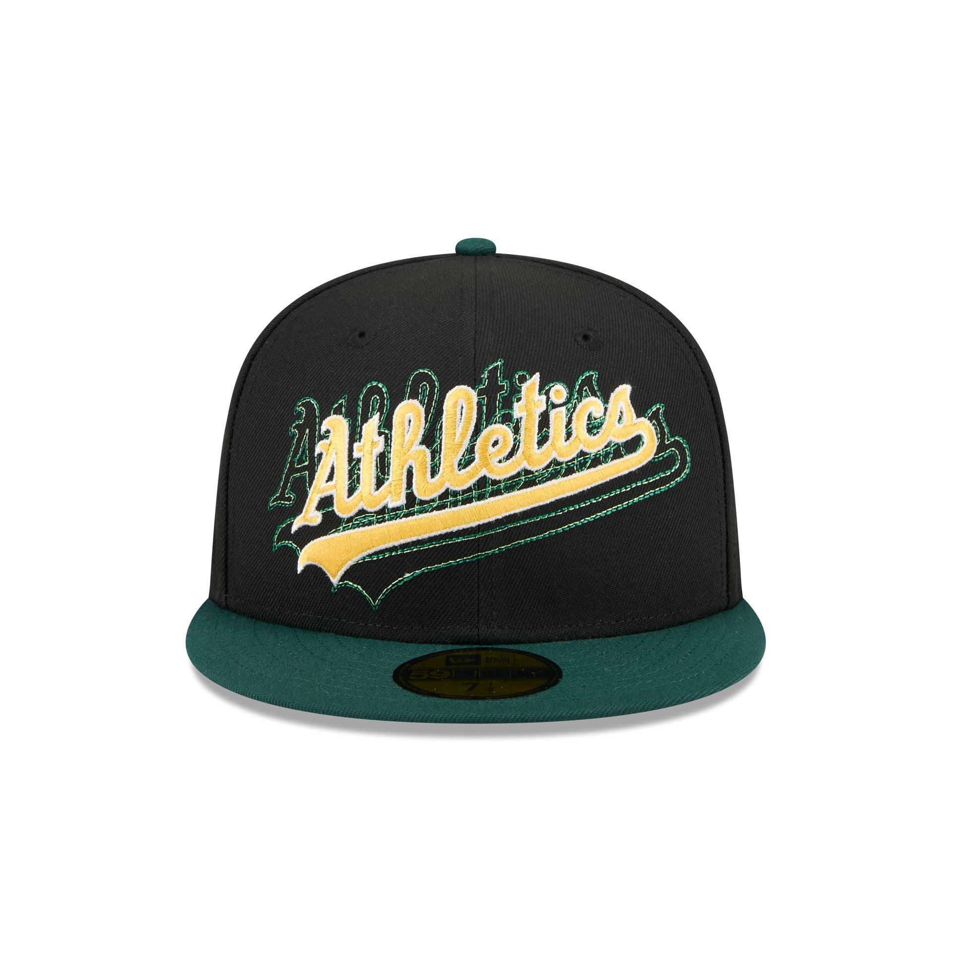 Oakland Athletics Shadow Stitch 59FIFTY Fitted Hat Male Product Image