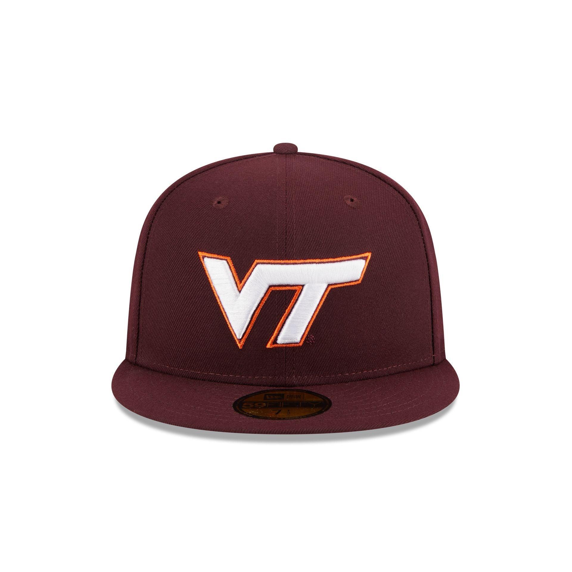 Virginia Tech Hokies Maroon 59FIFTY Fitted Hat Male Product Image