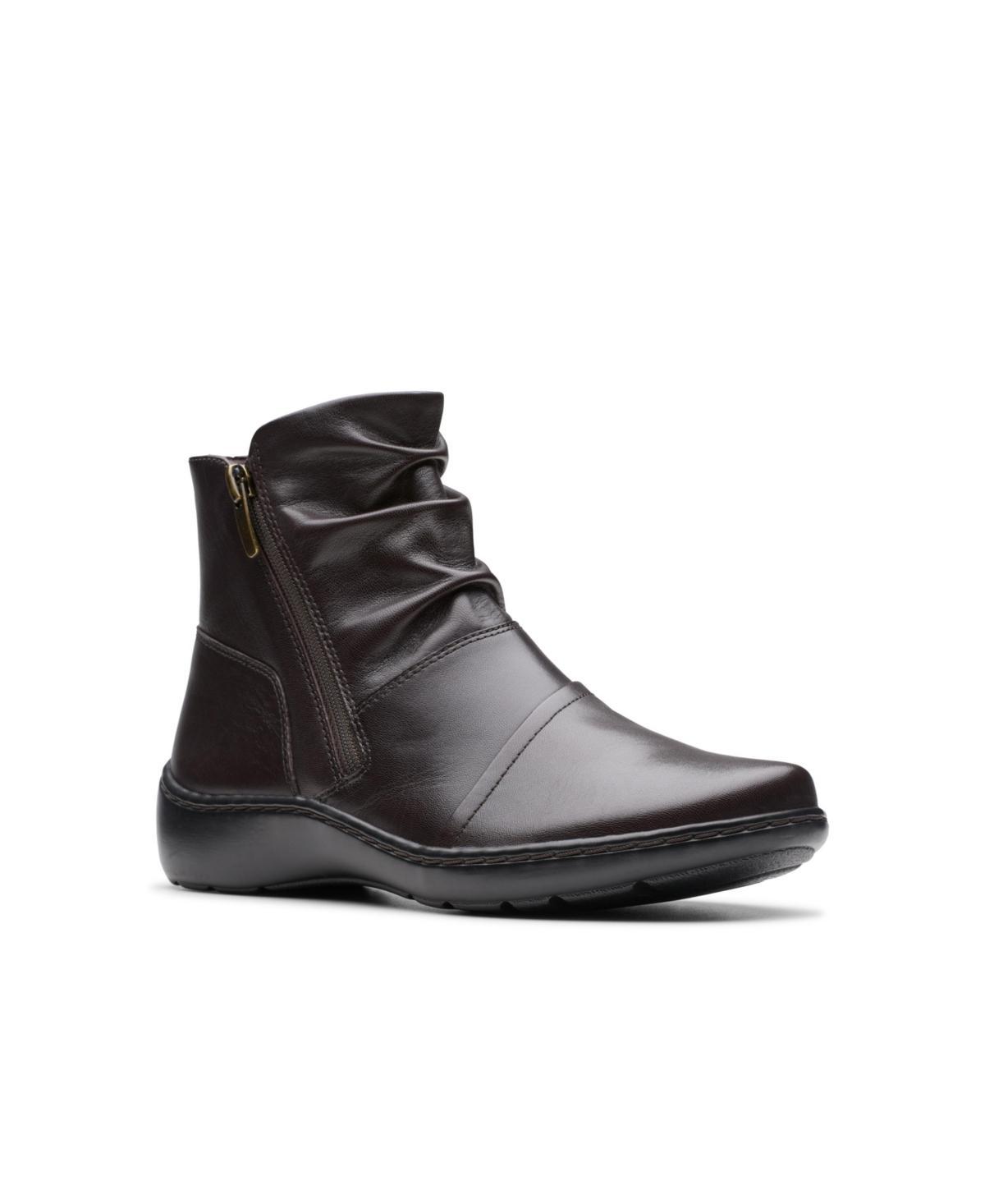 Clarks Cora Pace Leather) Women's Boots Product Image