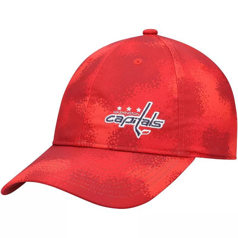 Womens adidas Red Washington Capitals Camo Slouch Adjustable Hat Product Image