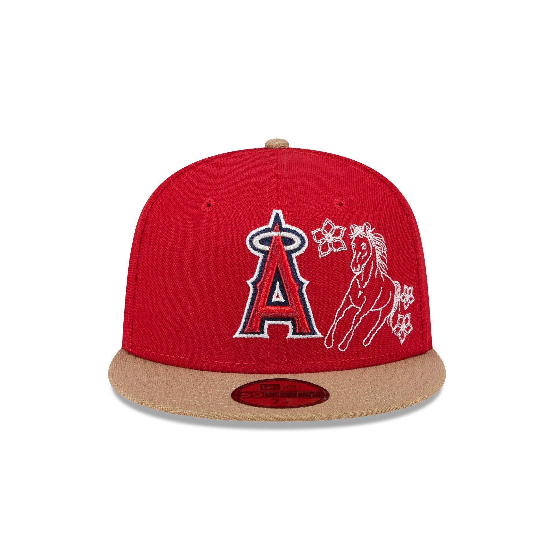 Los Angeles Angels Western Khaki 59FIFTY Fitted Hat Male Product Image