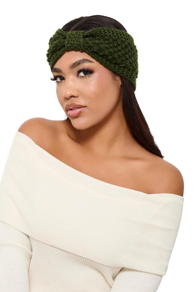 Crochet Front Knot Head Wrap Female Product Image