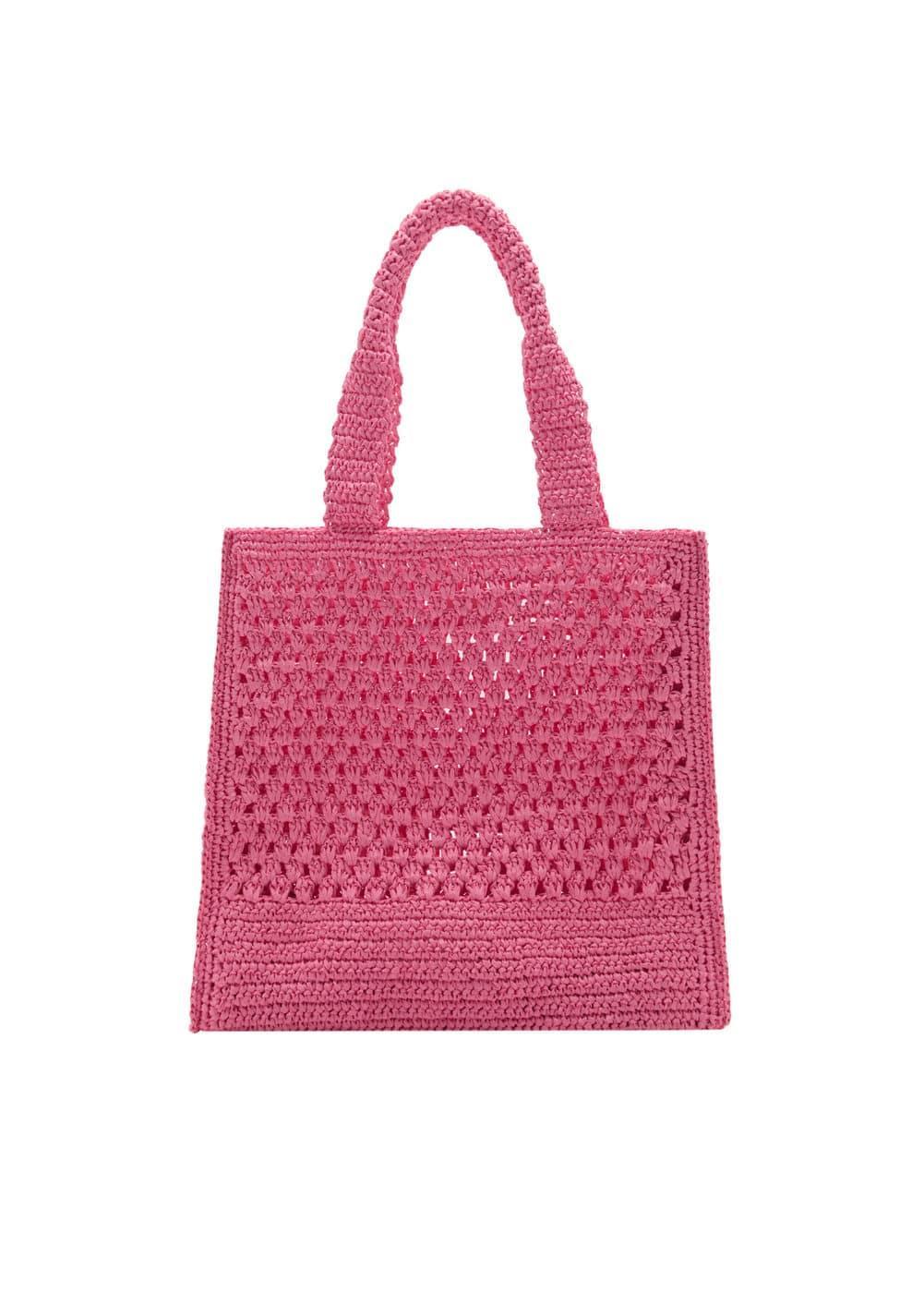 MANGO - Natural fiber shopper bag - One size - Women Product Image