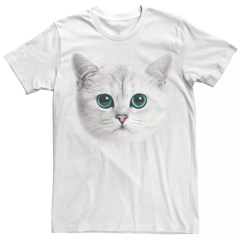 Mens Cat Cute Simple Graphic Tee Product Image