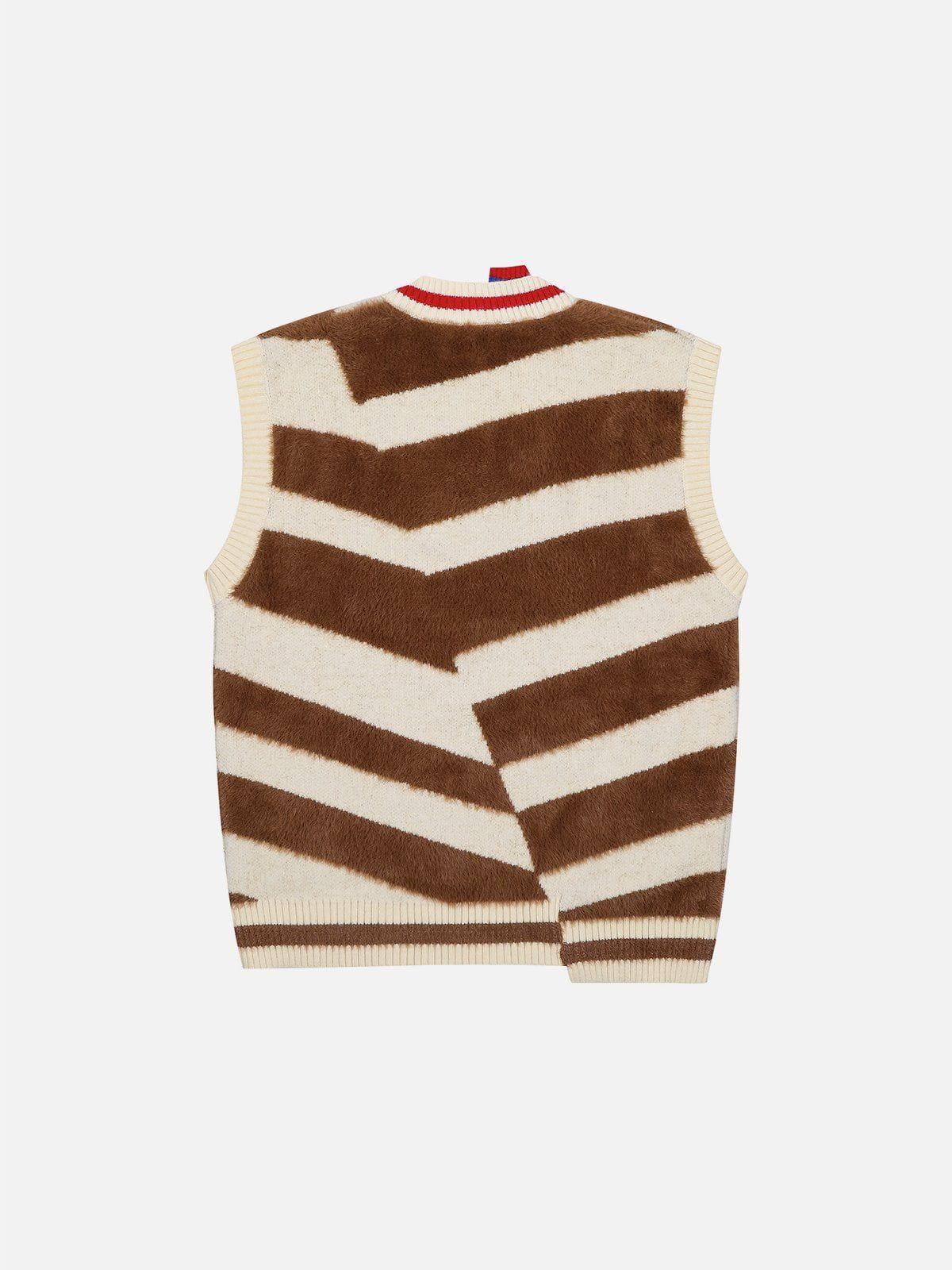 Aelfric Eden Irregular Stripe Sweater Vest Product Image