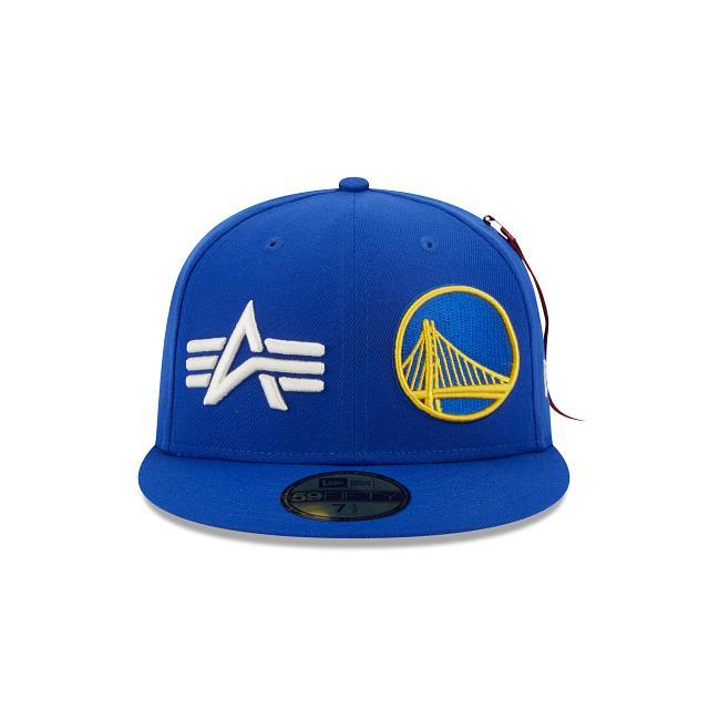 Alpha Industries X Golden State Warriors Dual Logo 59FIFTY Fitted Hat Male Product Image