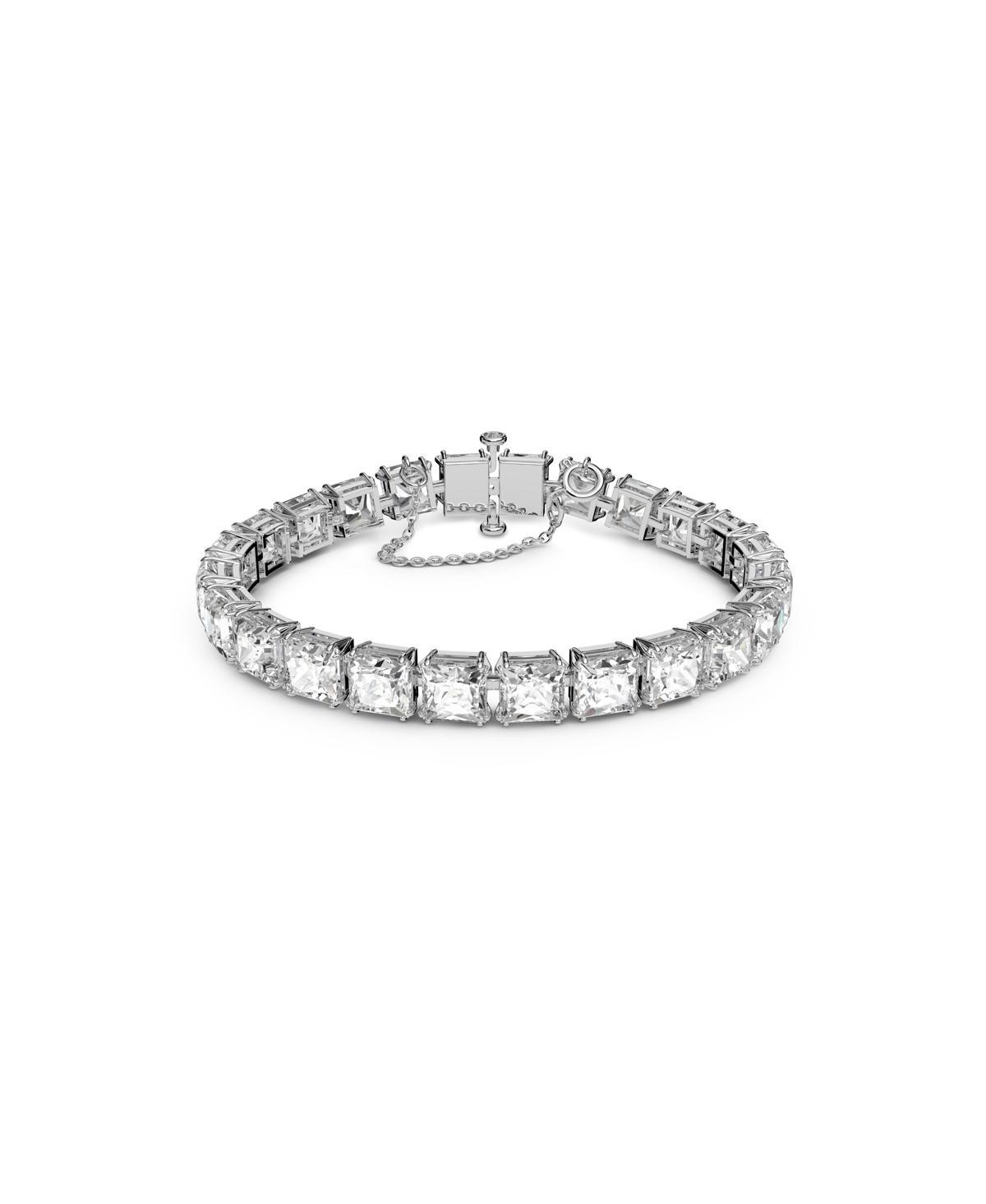 Swarovski Millenia Square Crystal Flex Bracelet in Rhodium Plate Product Image