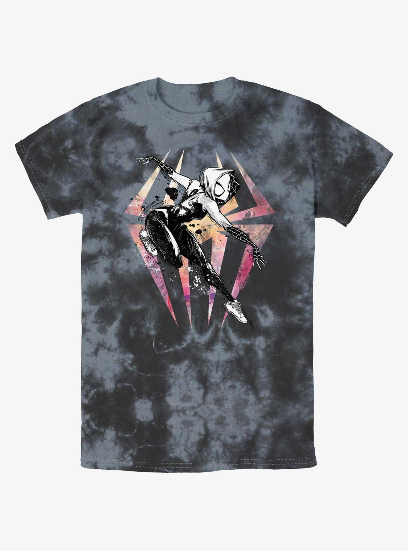 Marvel Spider-Man Sketch Spider-Gwen Tie-Dye T-Shirt Product Image