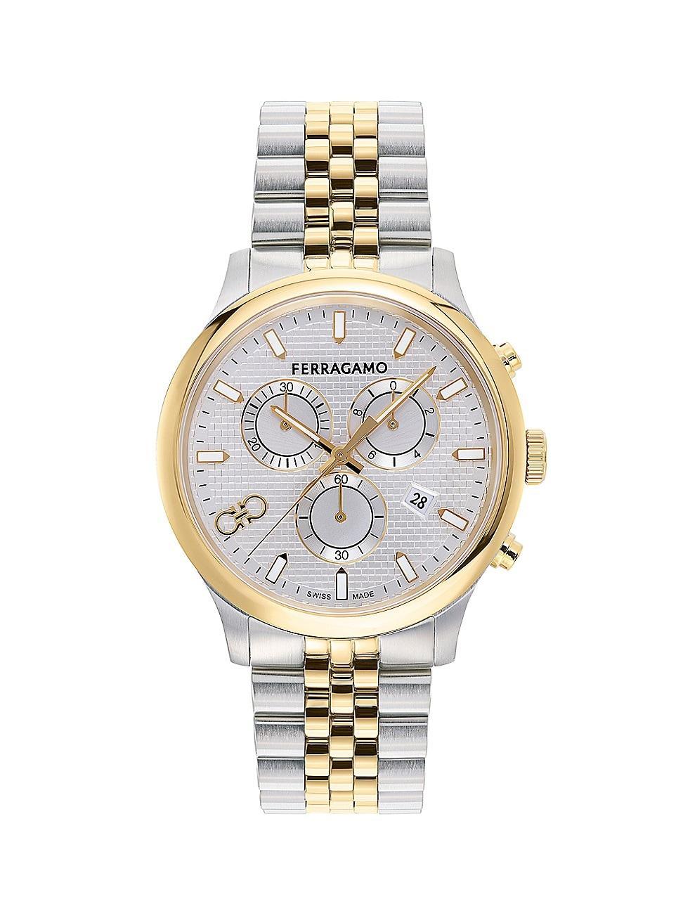 Men's Duo Chrono Two-Tone Bracelet Watch, 42mm Product Image