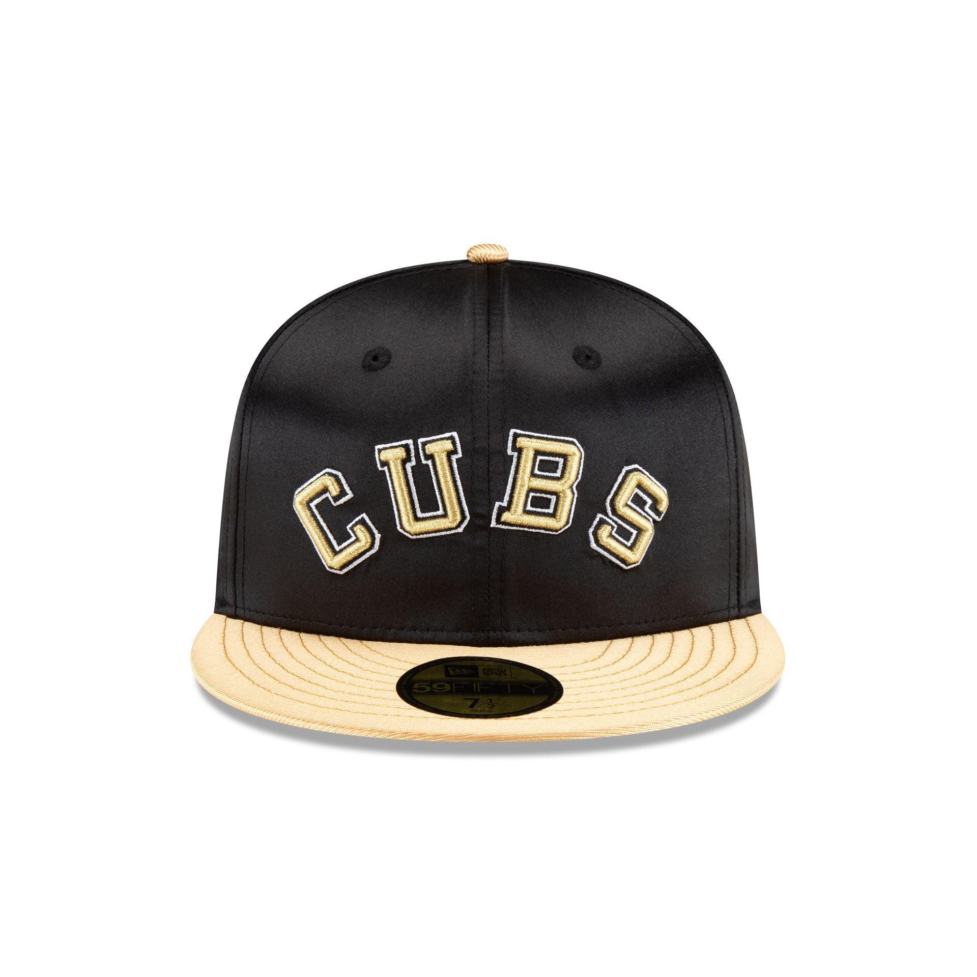 Chicago Cubs Metallic Gold 59FIFTY Fitted Hat Male Product Image