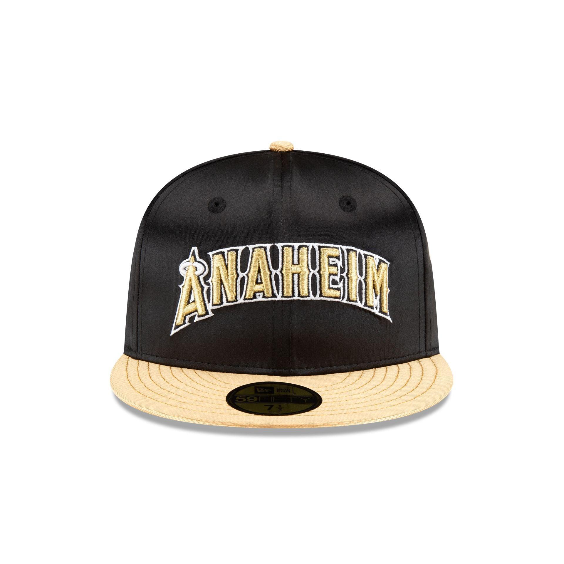 Los Angeles Angels Metallic Gold 59FIFTY Fitted Hat Male Product Image