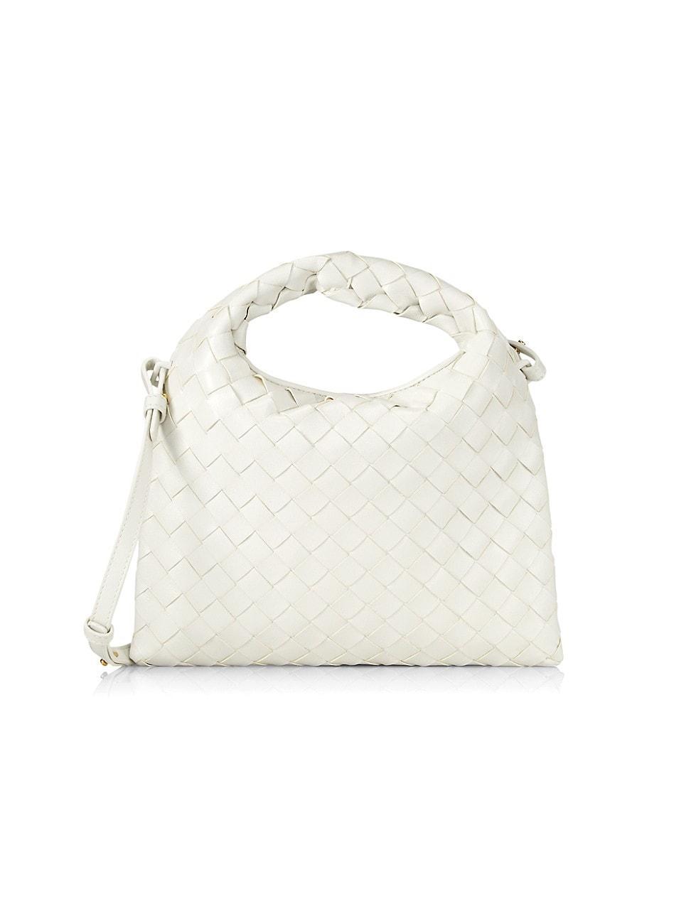 Bottega Veneta Mini Hop Intrecciato Leather Hobo Bag Product Image