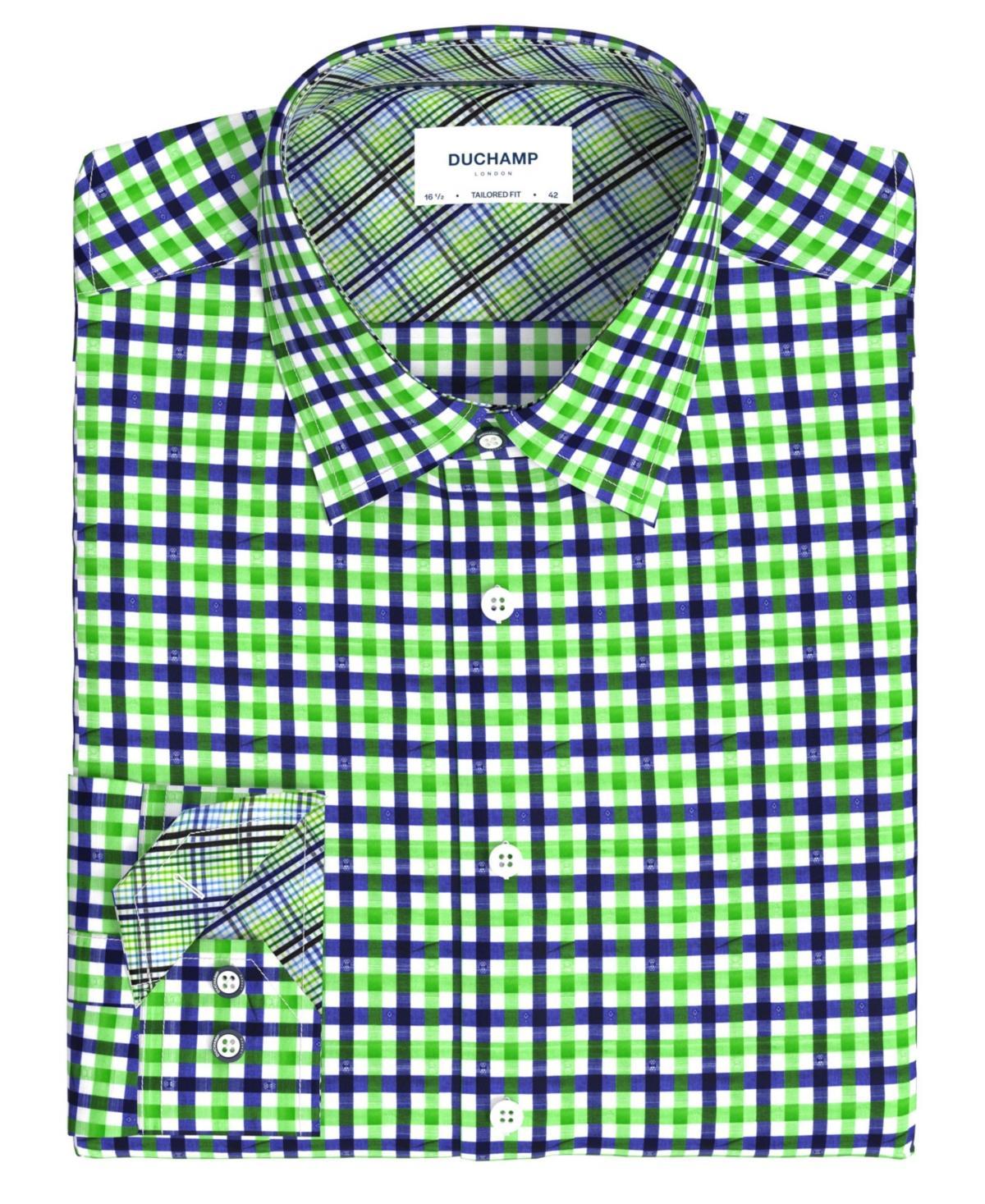 Duchamp London Mens Plaid Dress Shirt Product Image