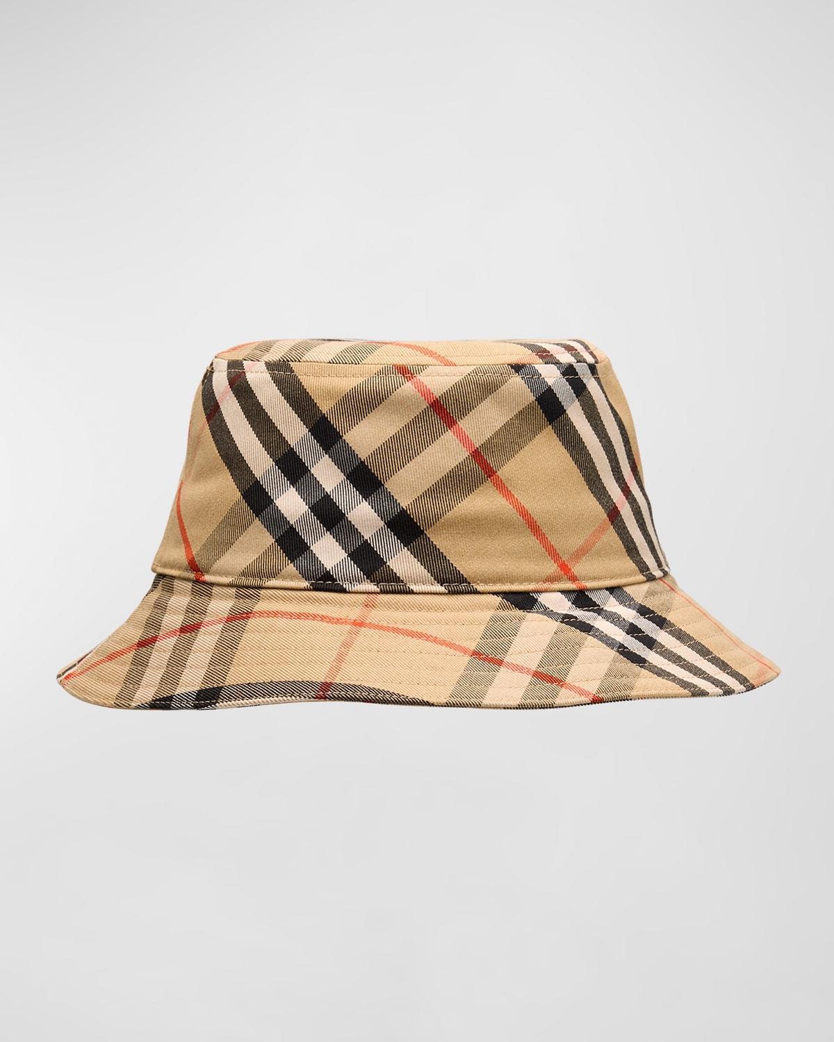 Mens Check EKD Bucket Hat Product Image