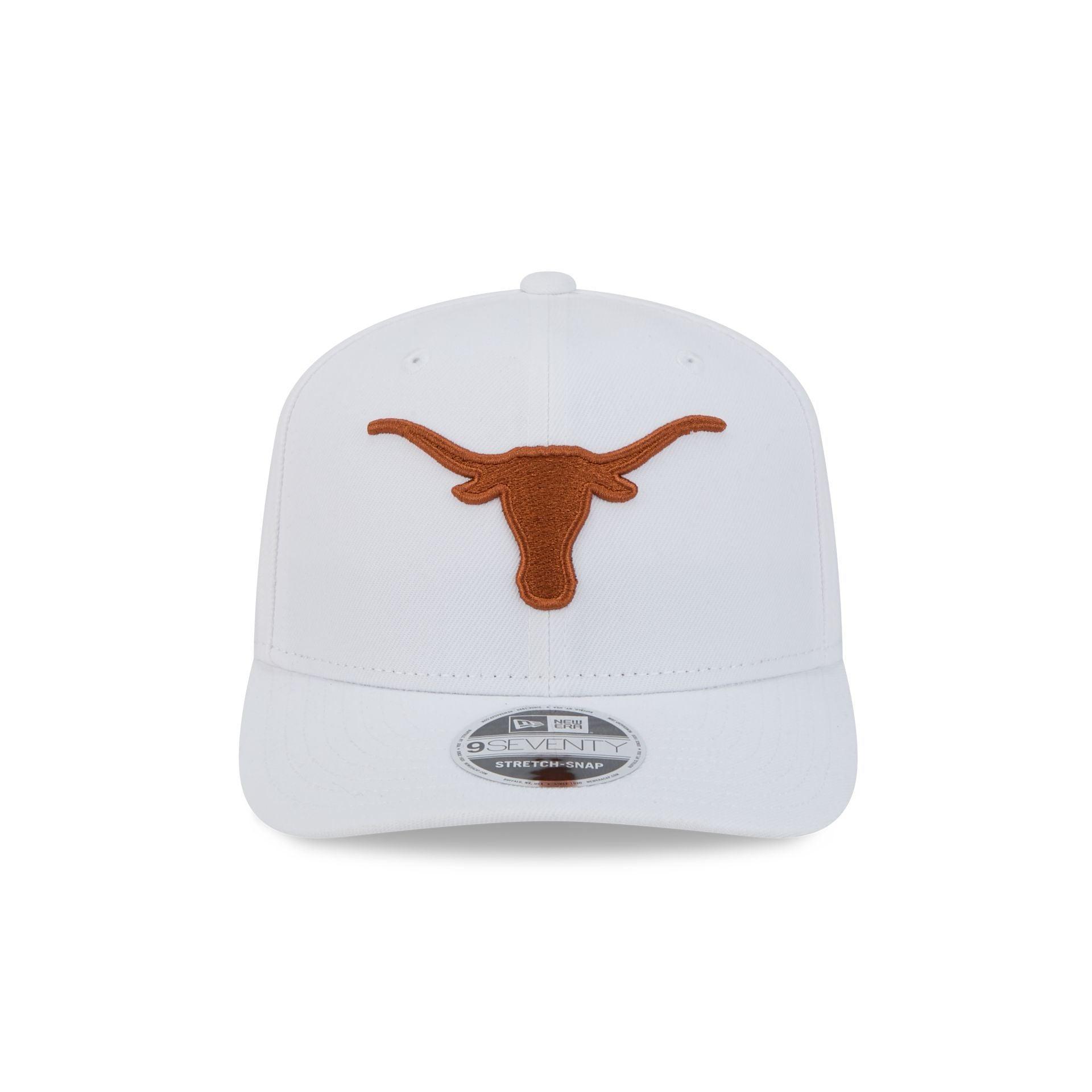 Texas Longhorns Basic White 9SEVENTY Stretch-Snap Hat Male Product Image