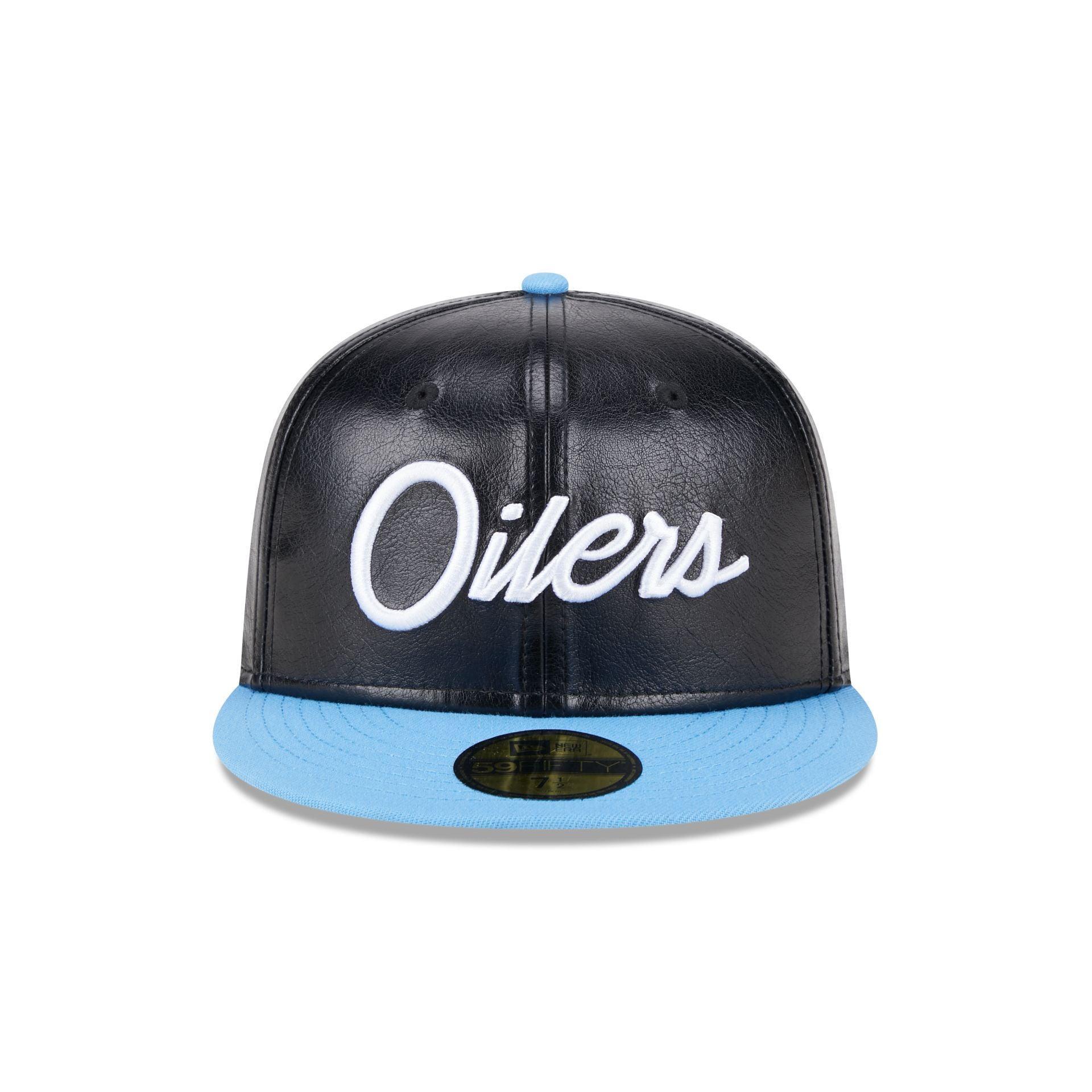 NFL Oilers Faux Leather Crown 59FIFTY Fitted Hat Male Product Image