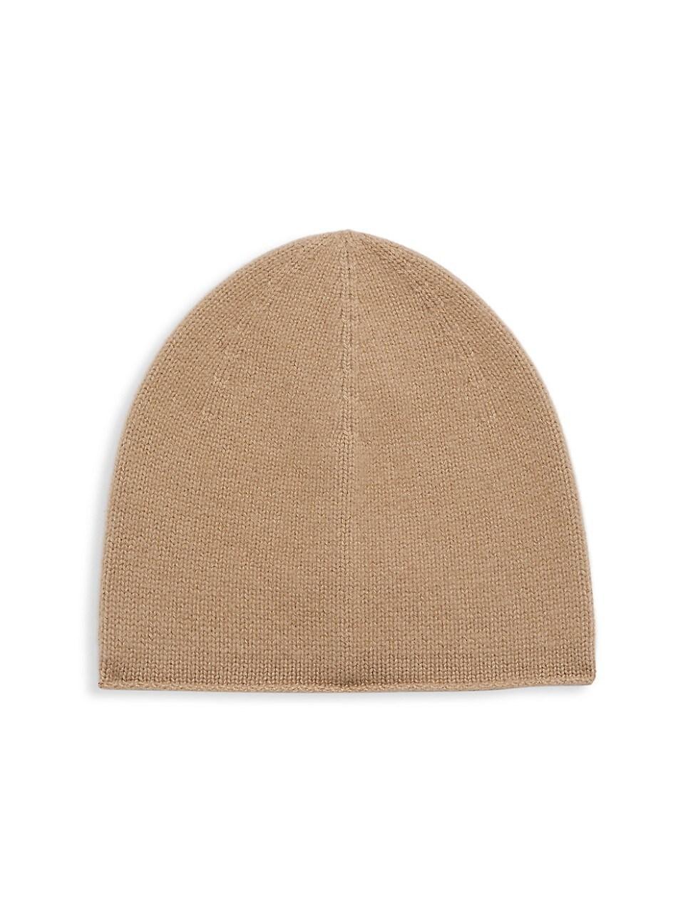 Womens Boiled Cashmere Rolled-Edge Beanie product image