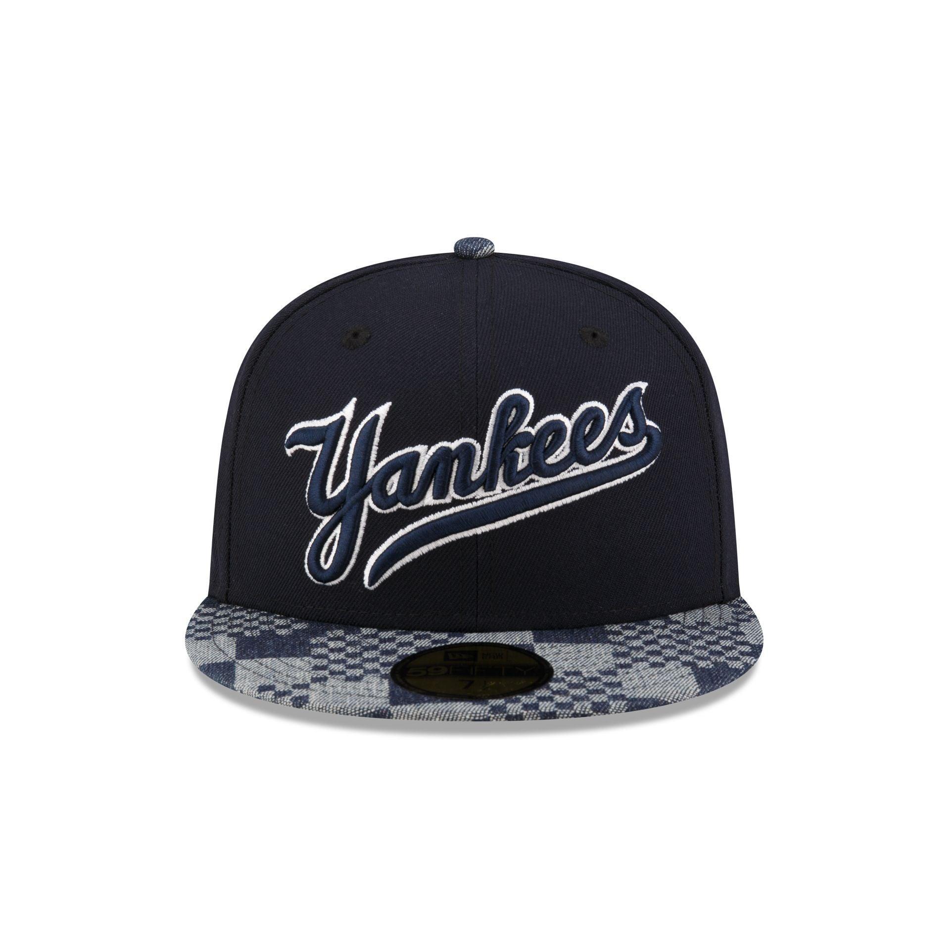 New York Yankees Pattern Denim 59FIFTY Fitted Hat Male Product Image