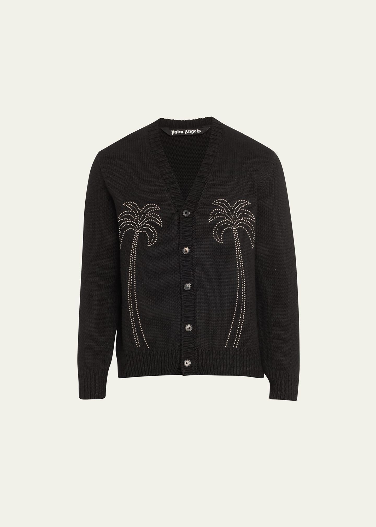 Mens Studded Palm Outline Cardigan Product Image