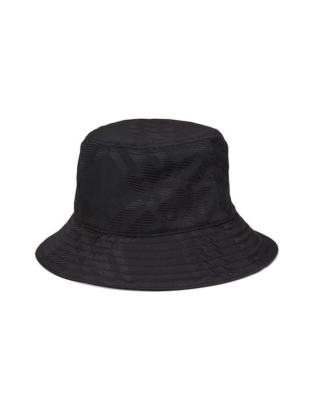 Men's Tonal Check Jacquard Bucket Hat Product Image