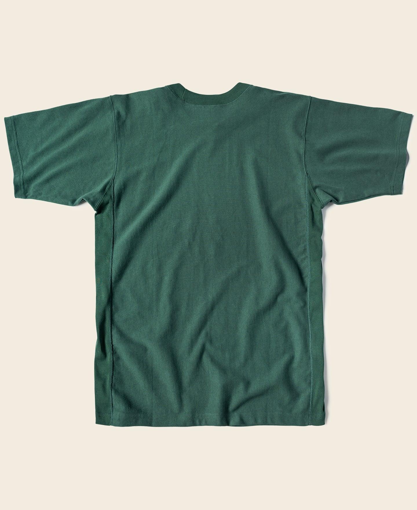 10.6 oz Reverse Weave T-Shirt - Green Product Image