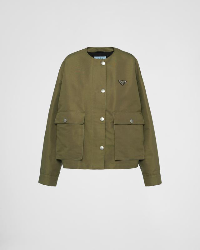 Technical canvas blouson jacket Product Image