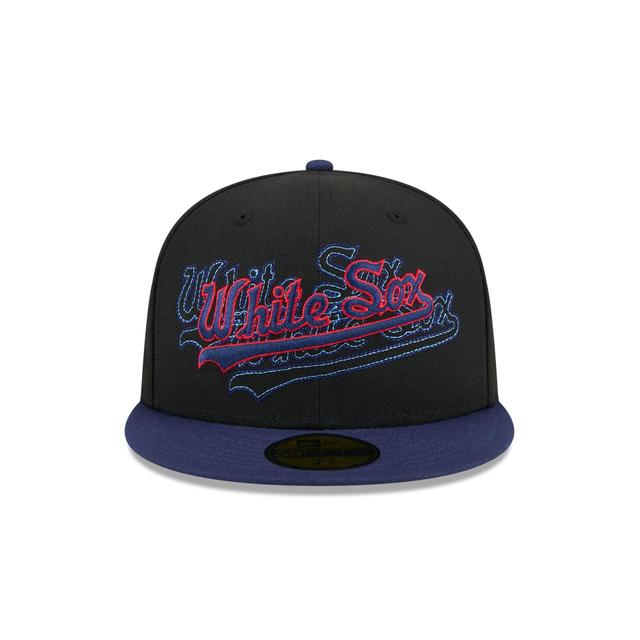 Chicago White Sox Shadow Stitch 59FIFTY Fitted Hat Male Product Image