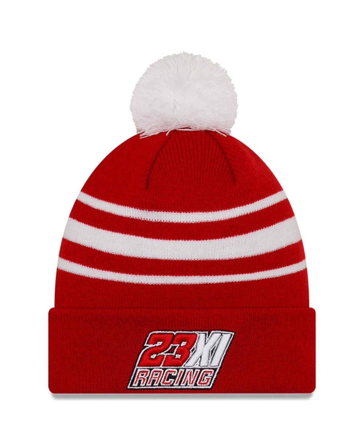 Mens New Era Red Bubba Wallace Door Dash Knit Pom Cuff Beanie - Red Product Image