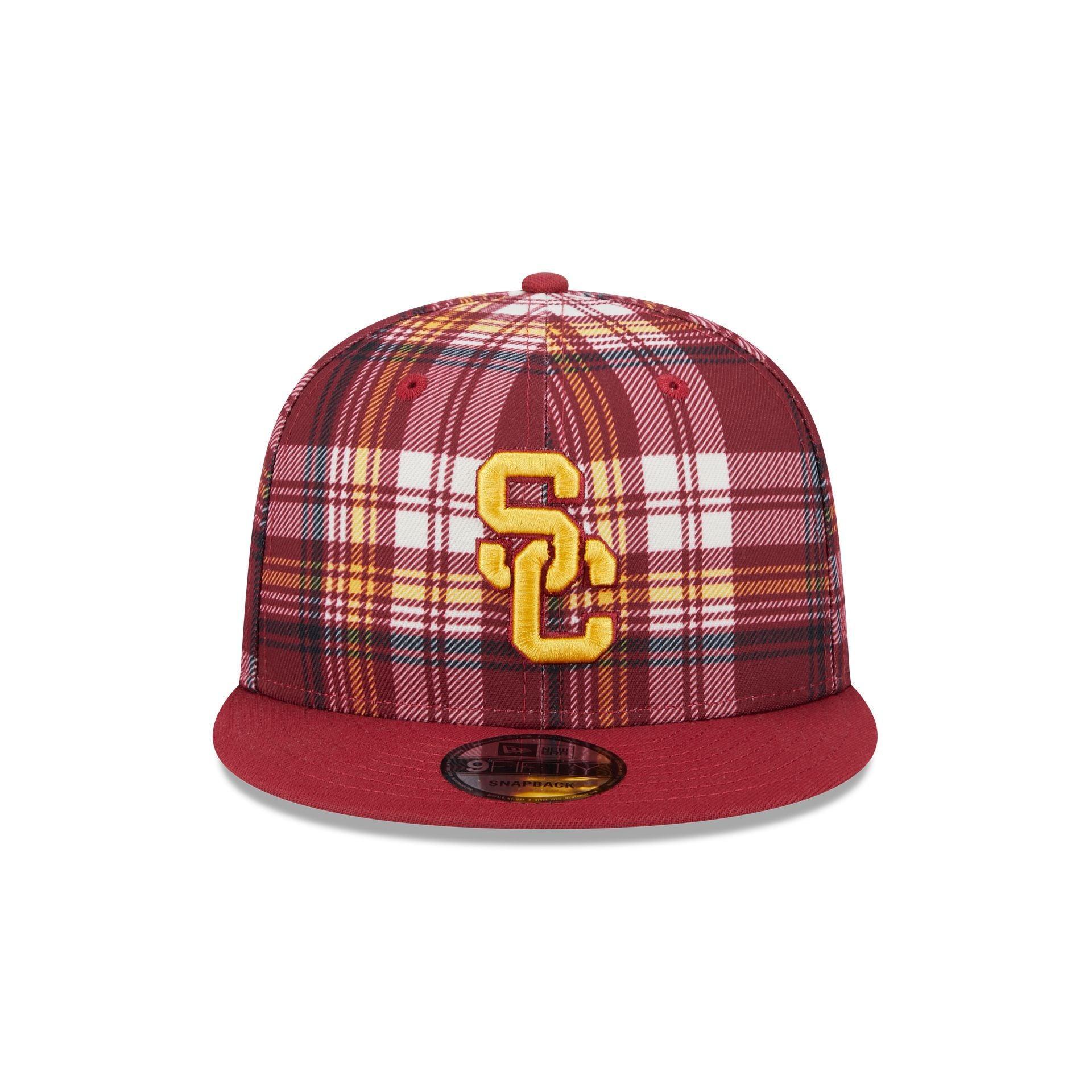 USC Trojans Plaid 9FIFTY Snapback Hat Male Product Image