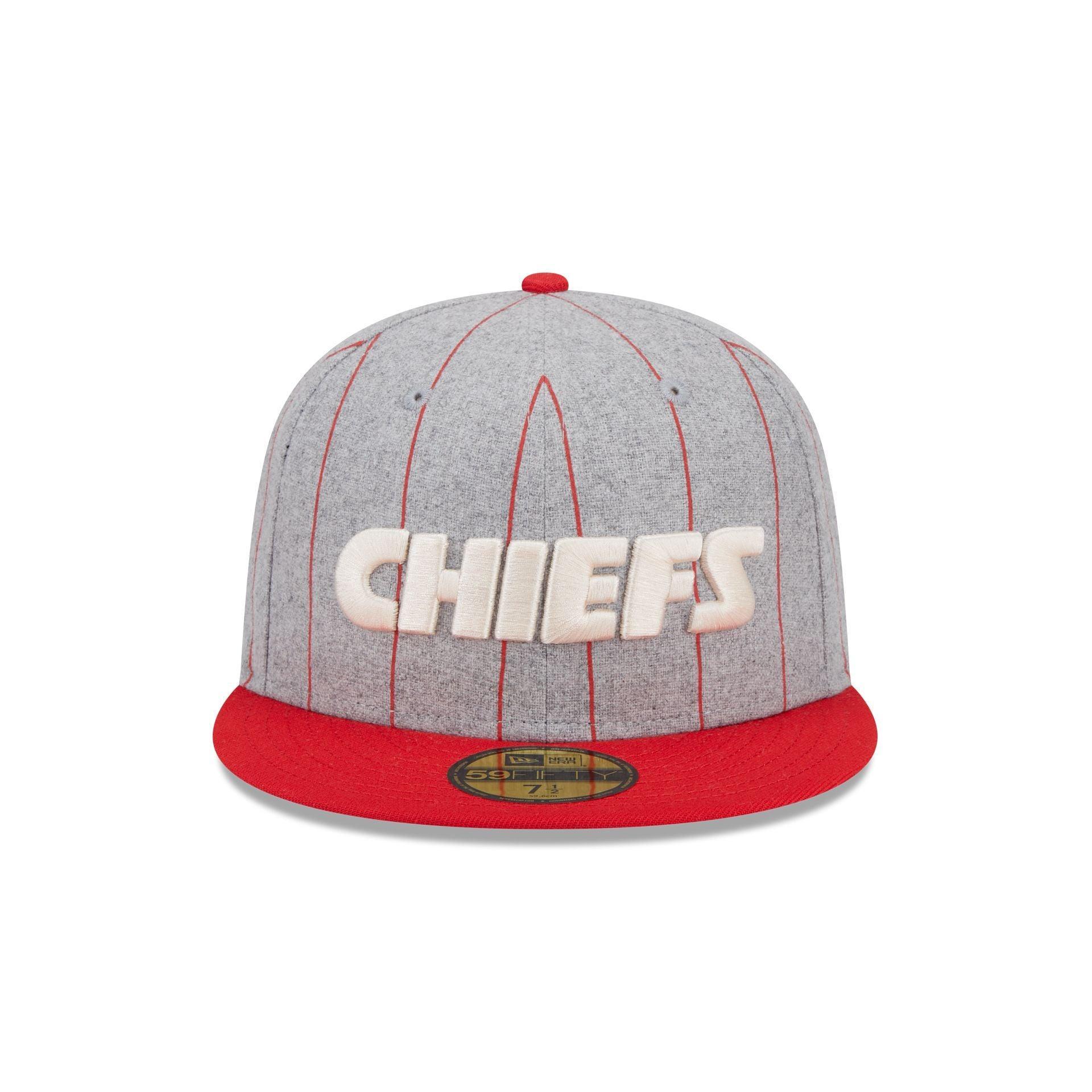 Kansas City Chiefs Heather Pinstripe 59FIFTY Fitted Hat Male Product Image