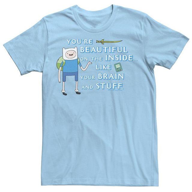 Mens Cartoon Network Adventure Time Finn Youre Beautiful Inside Portrait Tee Product Image