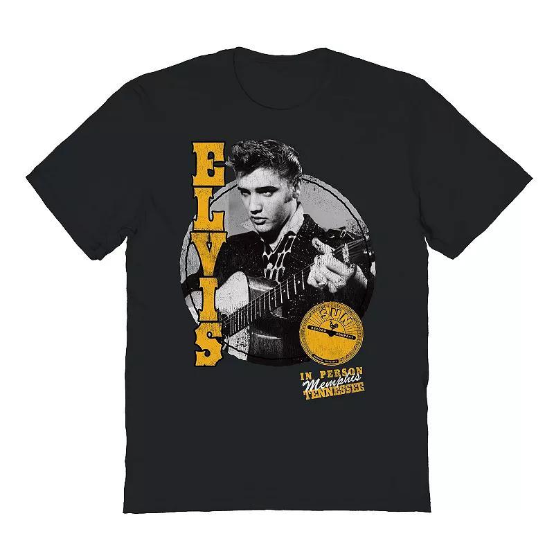 Mens Strumming Elvis Graphic Tee Product Image