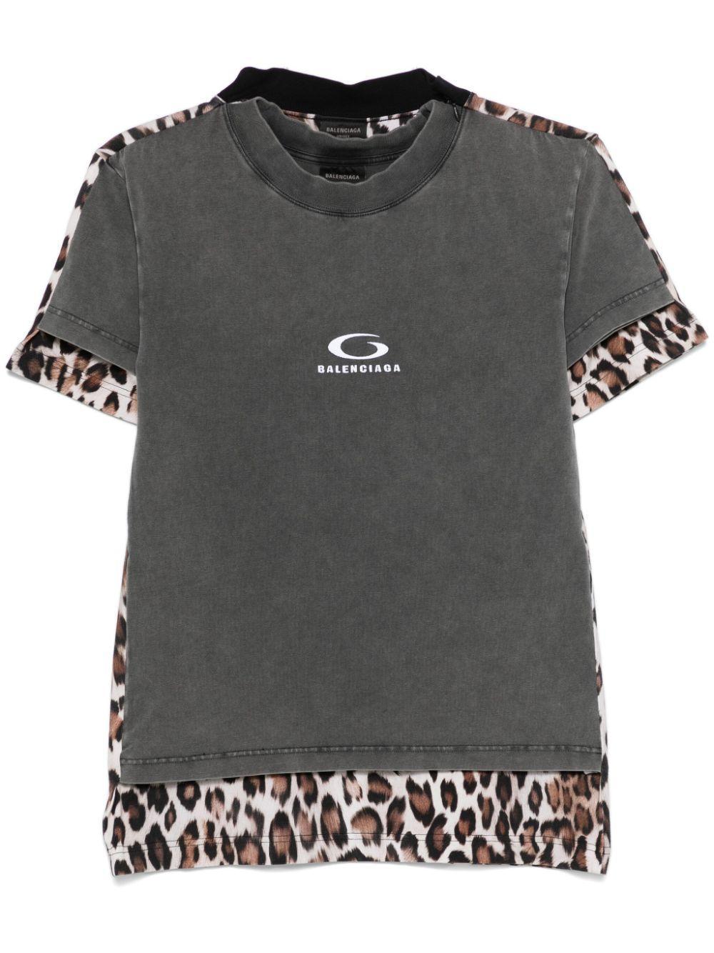 leopard-print T-shirt Product Image