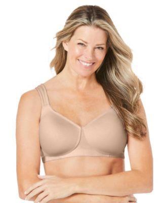 Plus Size Cotton Wireless Lightly Padded T-Shirt Bra Product Image