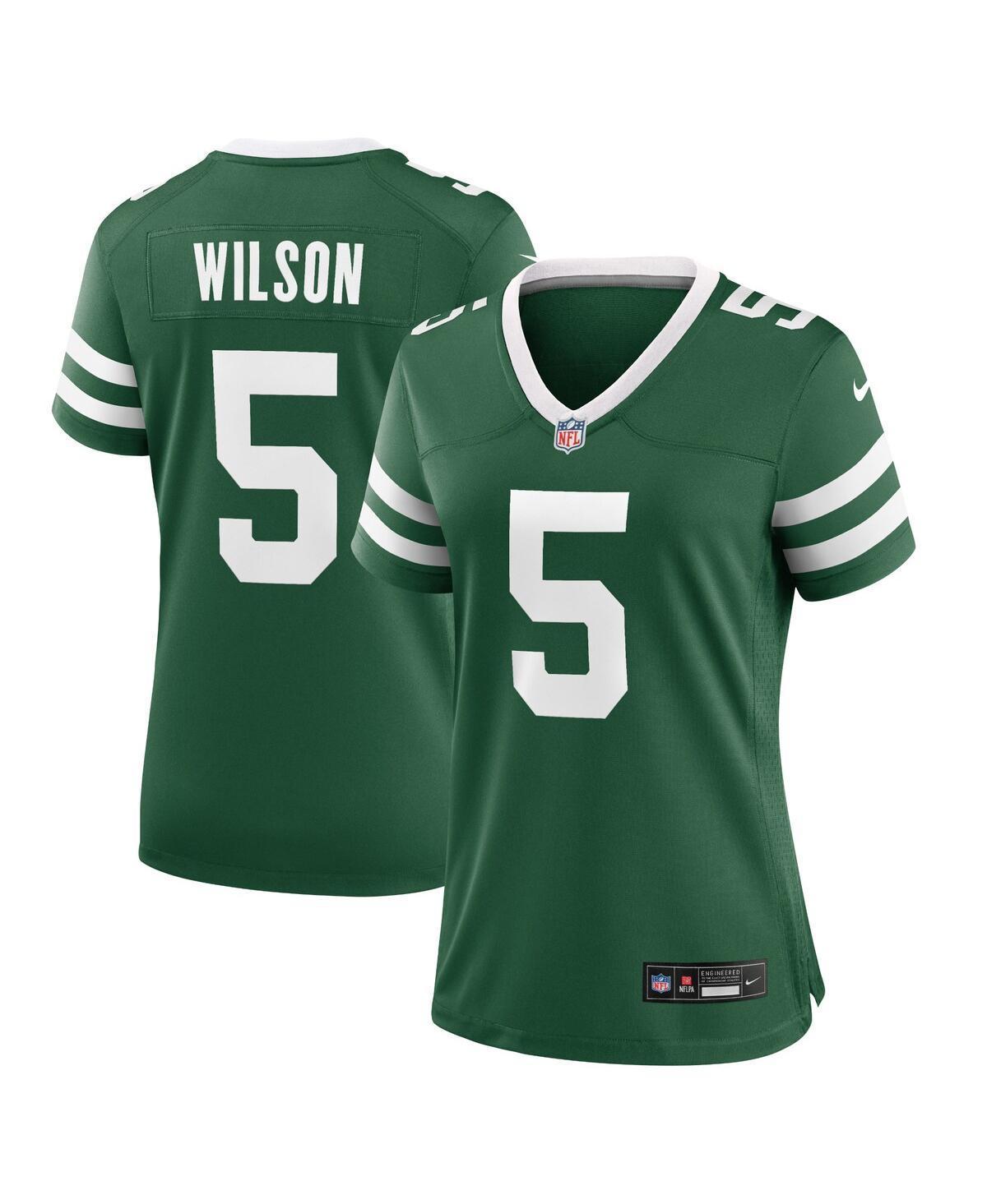 Nike Womens Garrett Wilson Legacy New York Jets Game Jersey - Black Product Image