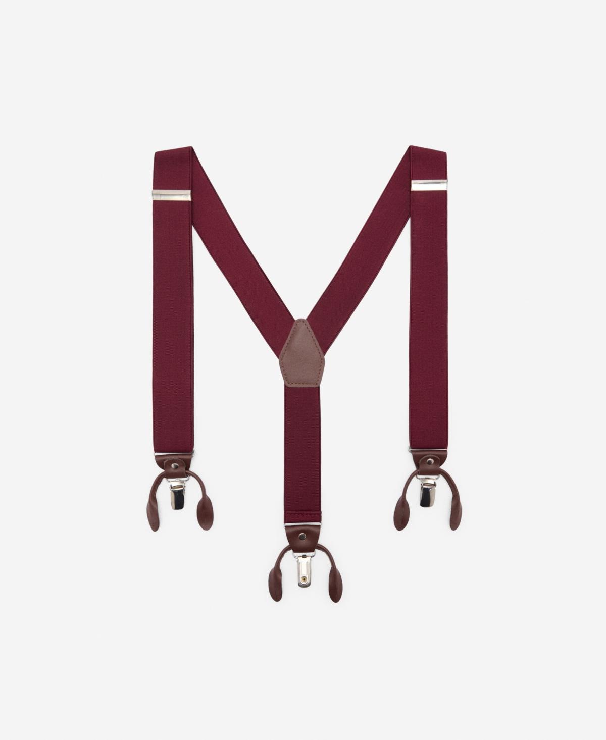 Adjustable elastic straps with leather details - Men | MANGO USA Product Image