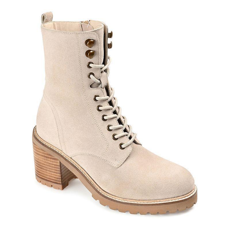 Journee Signature Malle Tru Comfort Foam Womens Leather Combat Boots Product Image