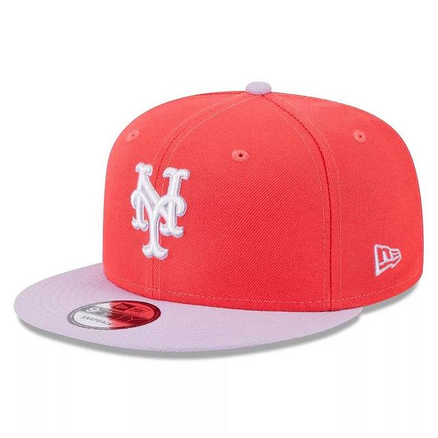 Mens New Era Red/Purple New York Mets Spring Basic Two-Tone 9FIFTY Snapback Hat Product Image