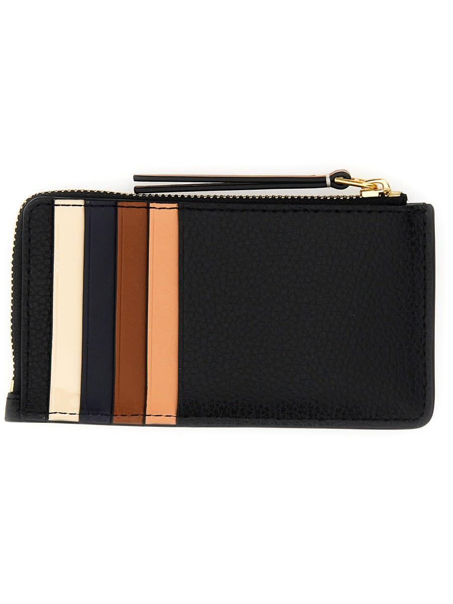 TORY BURCH Robinson Card Holder In Black Product Image