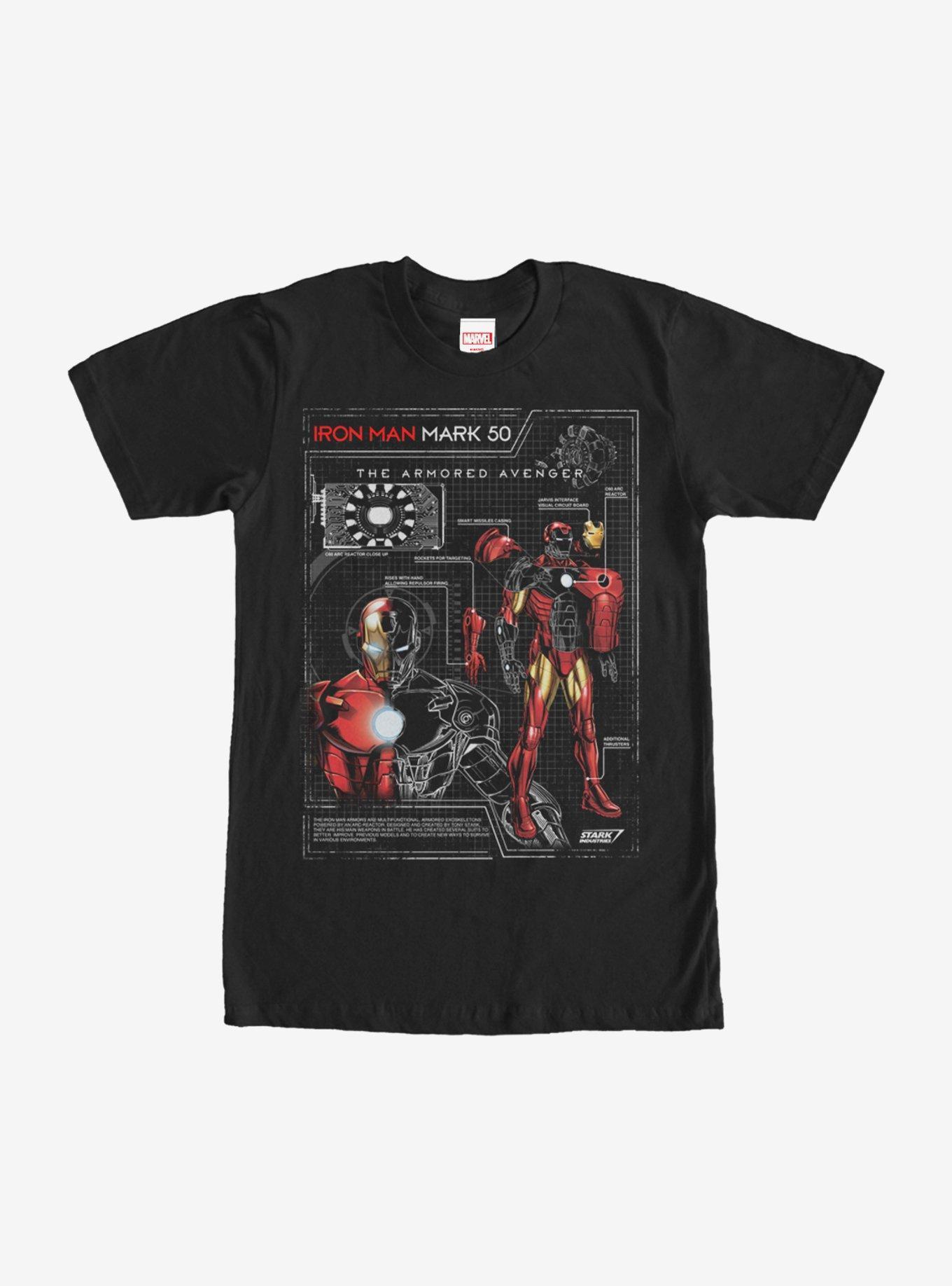 Marvel Iron Man Mark 50 T-Shirt Product Image