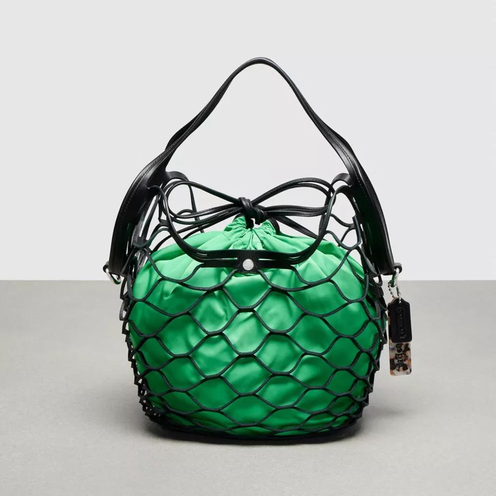 Basket Bag In Regenerative Leather Product Image