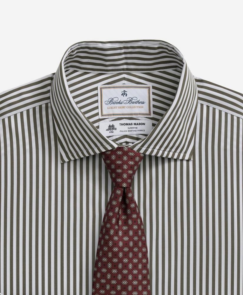 Brooks Brothers X Thomas Mason® Cotton English Collar, Striped Dress Shirt Product Image