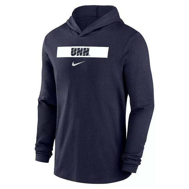 Mens Nike Navy New Hampshire Wildcats Sideline Hoodie Performance Long Sleeve T-Shirt Unh Blue Product Image