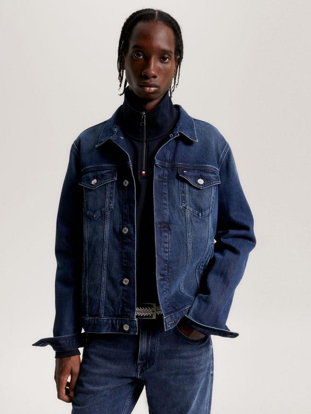 Tommy Hilfiger Men's Dark Wash Denim Jacket Product Image